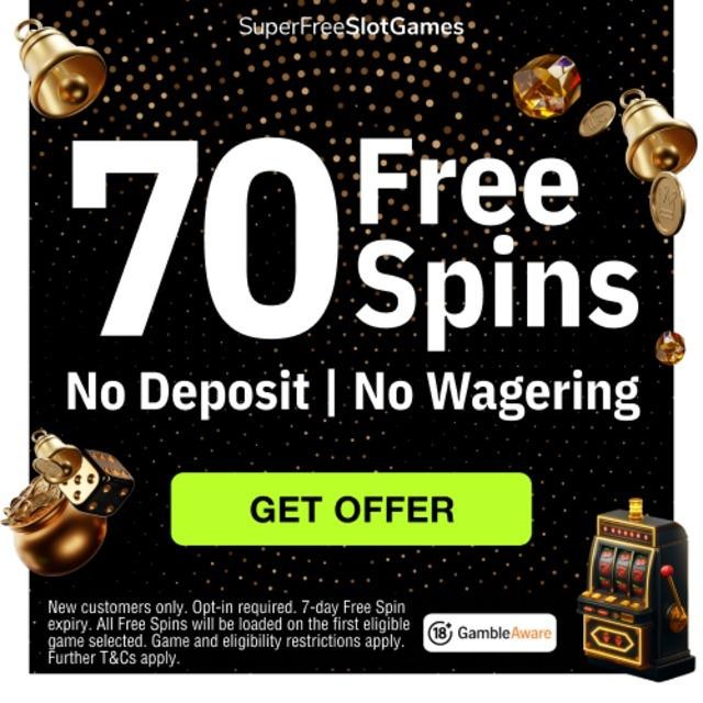 Upto 70 Free Spins No Deposit